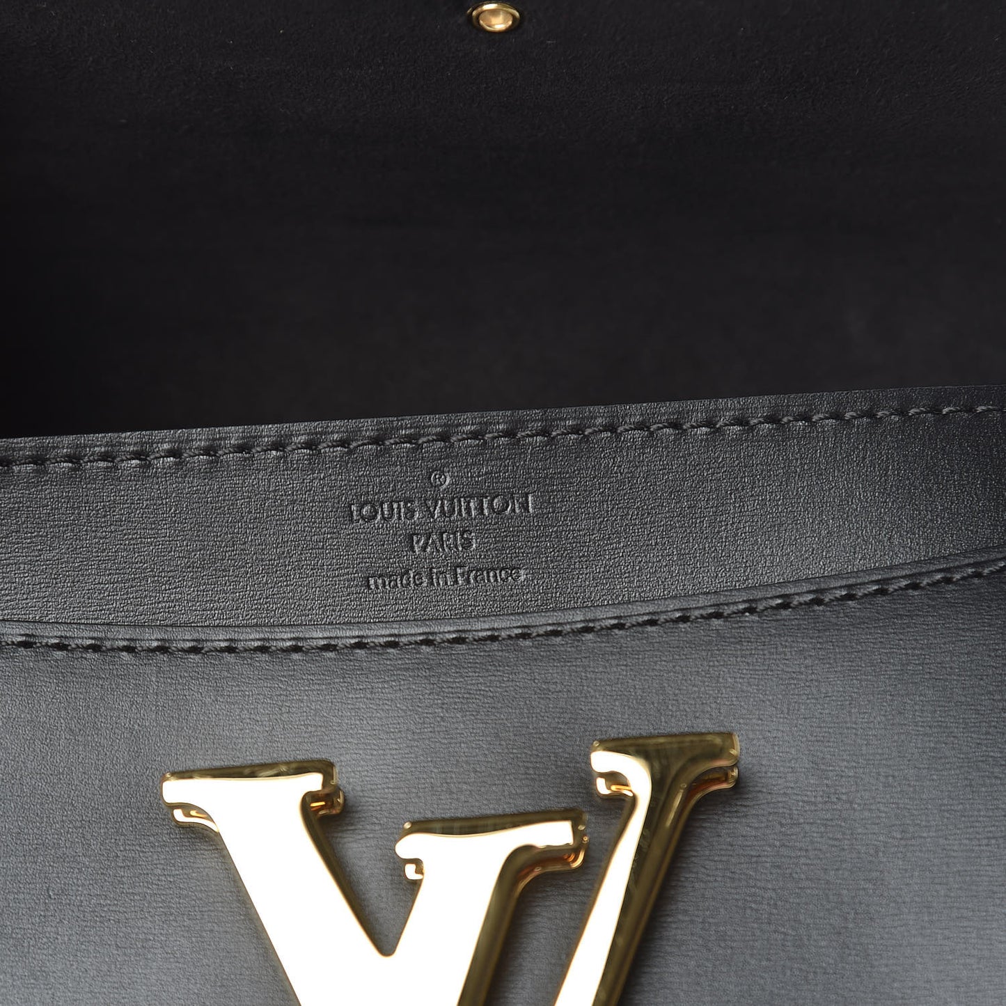Calfskin Chain Louise MM Black