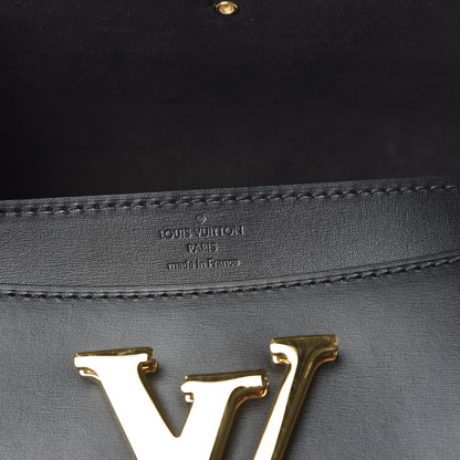 Louis Vuitton Calfskin Chain Louise MM Black 6 of 13