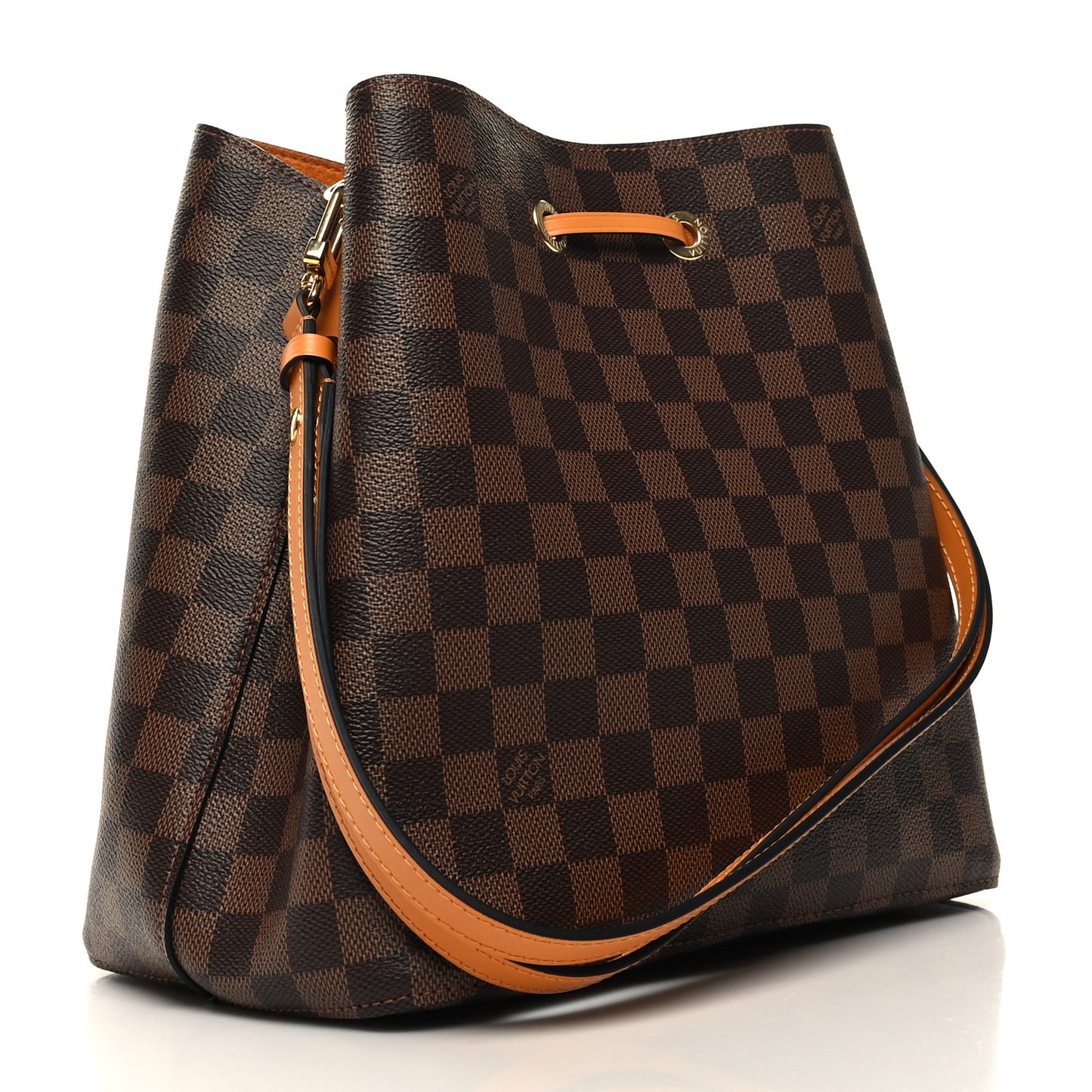 Damier Ebene Neonoe MM Safran