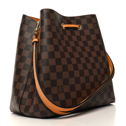 Louis Vuitton Damier Ebene Neonoe MM Safran 3 of 9