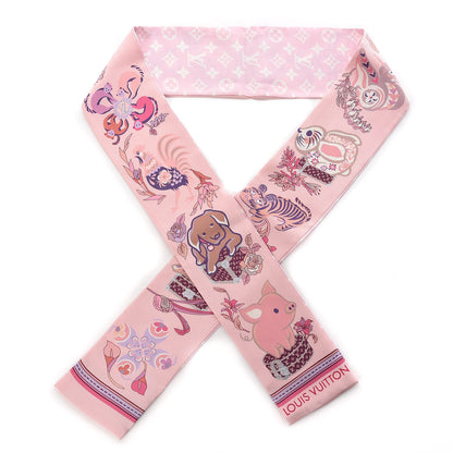 Louis Vuitton Silk Monogram Superstition Bandeau Light Pink 1 of 7