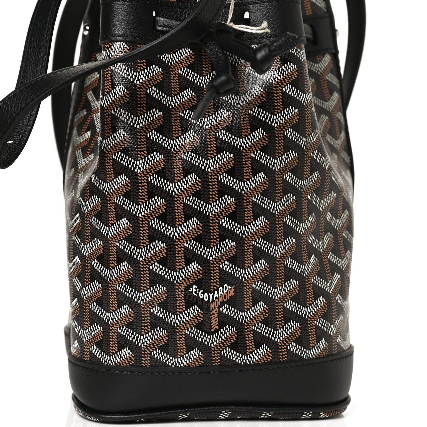 Goyardine Petit Flot Bucket Bag PM Black