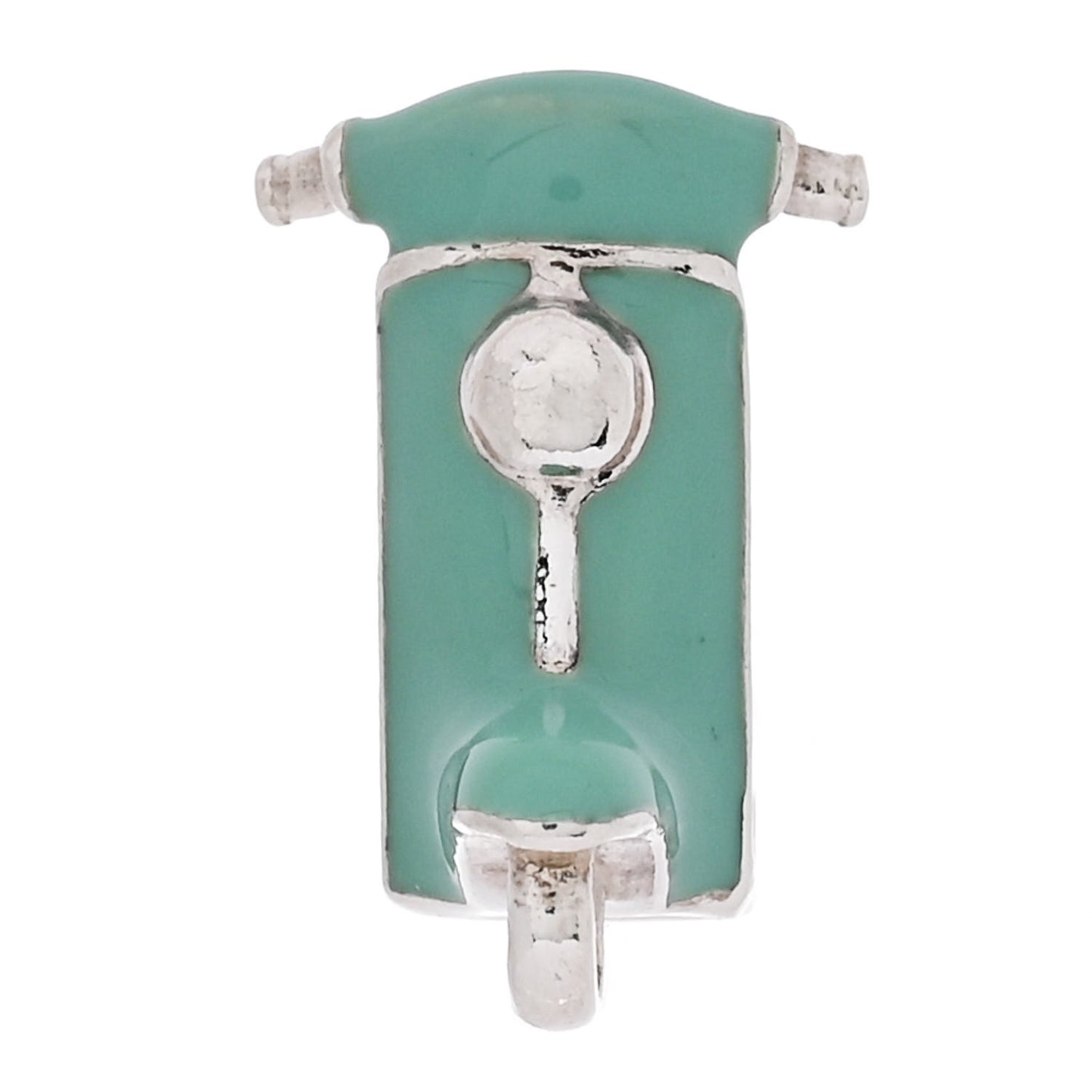 Sterling Silver Enamel Scooter Charm Blue