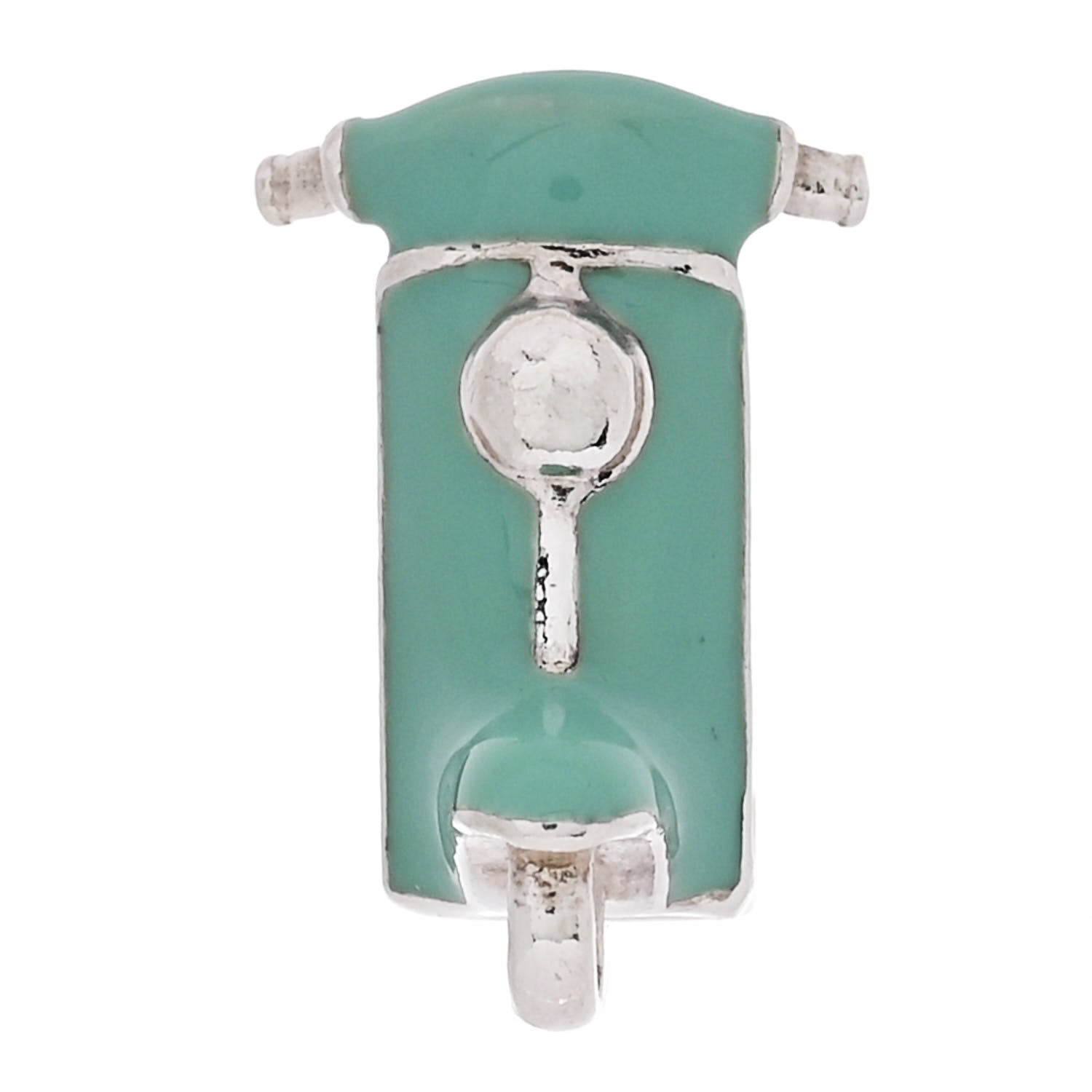 Tiffany Sterling Silver Enamel Scooter Charm Blue 5 of 7