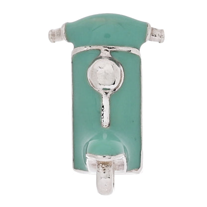 Tiffany Sterling Silver Enamel Scooter Charm Blue 5 of 7