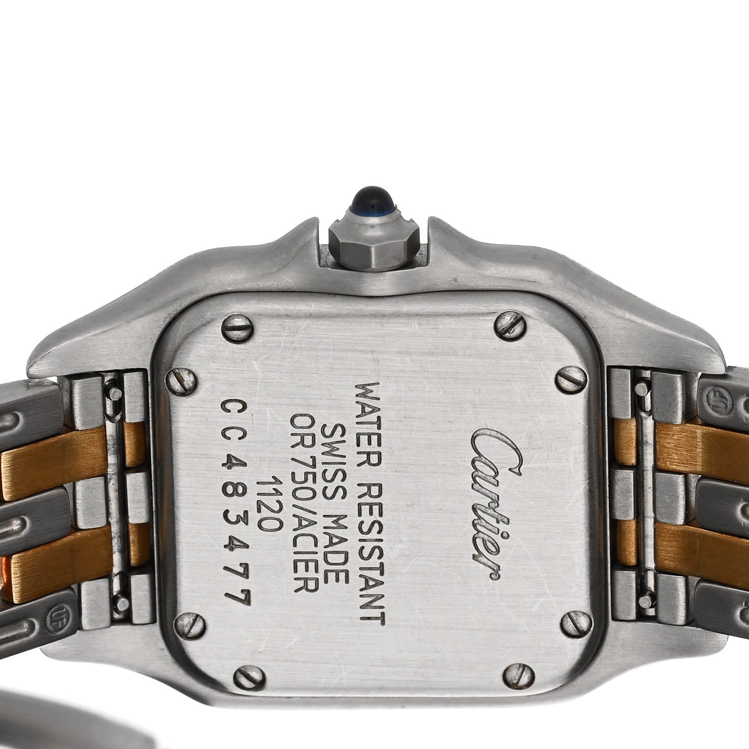 Cartier Stainless Steel 18K Yellow Gold 22mm Panthere Quartz Watch 4 of 4