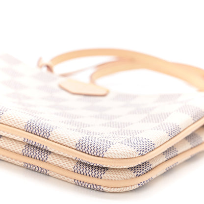 Louis Vuitton Damier Azur Double Zip Pochette 11 of 12
