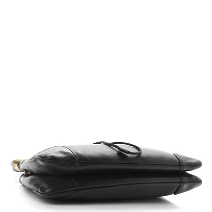 Gucci Pebbled Calfskin Drawstring Shoulder Bag Black 4 of 10