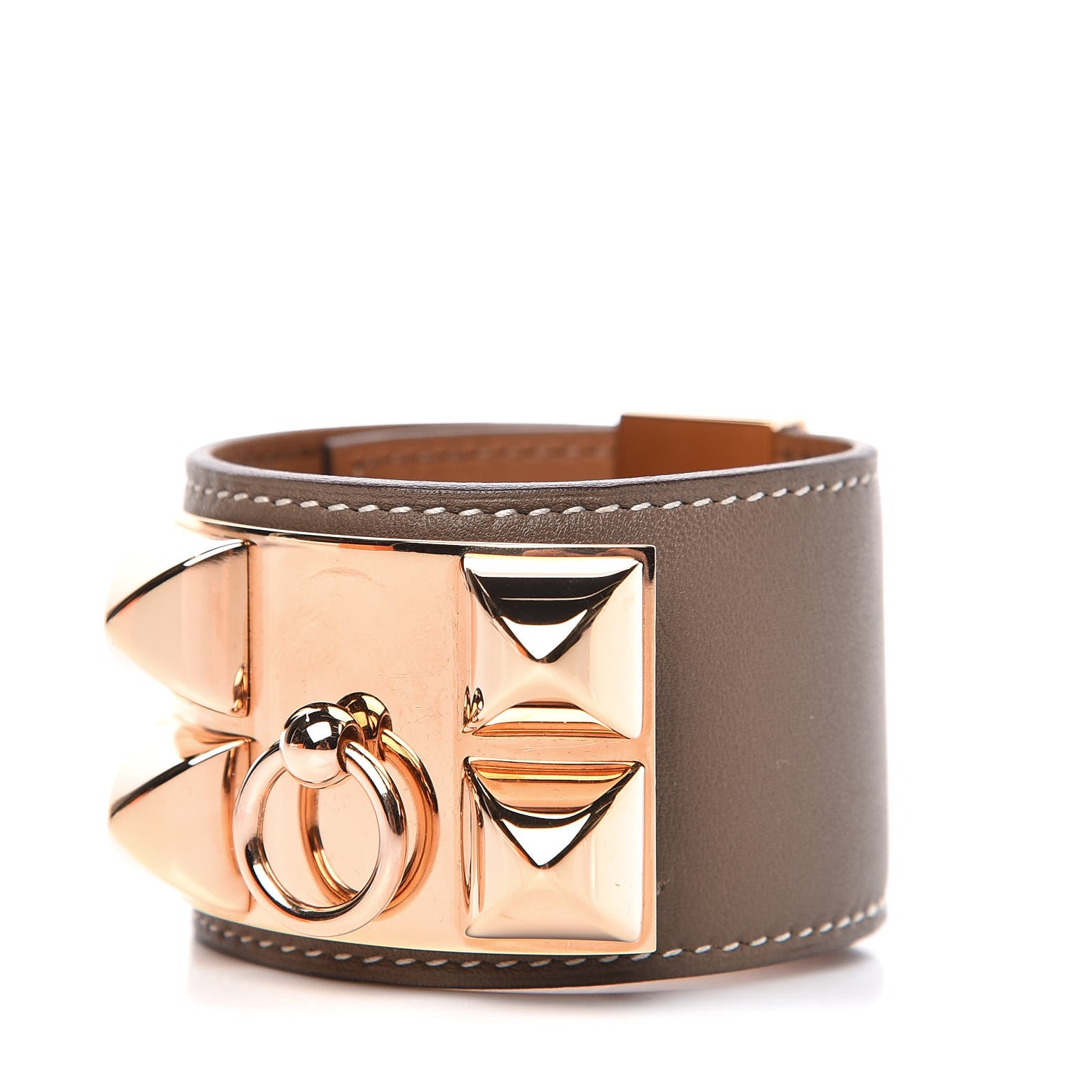 Hermes Swift Collier De Chien CDC Bracelet T2 Etoupe 1 of 8