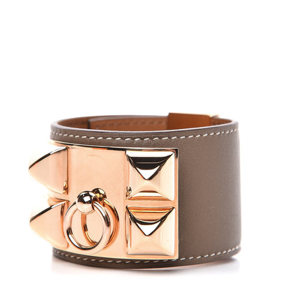 Hermes Swift Collier De Chien CDC Bracelet T2 Etoupe 1 of 8