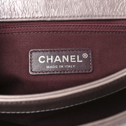 Chanel Glazed Calfskin Quilted Large Perfect Edge Flap Light Pink 6 of 10
