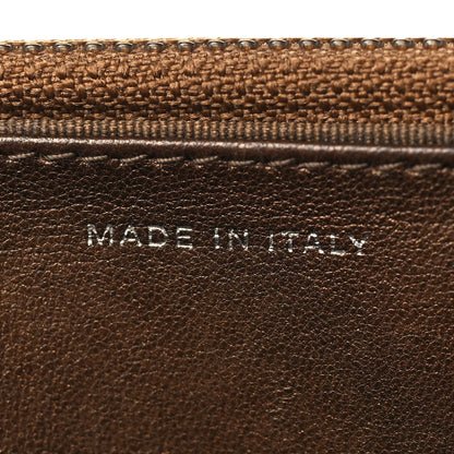 Chanel Metallic Lambskin Quilted Wallet On Chain WOC Bronze 7 of 9