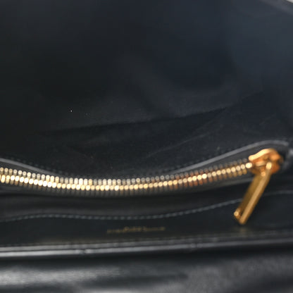 Saint Laurent Calfskin Y Quilted Monogram Small Loulou Chain Satchel Black 5 of 10