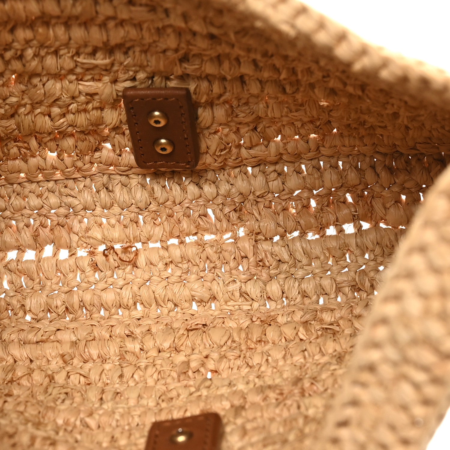 Saint Laurent Raffia Calfskin Le 5 A 7 Mini Hobo Natural Brick Natural Brick 5 of 9