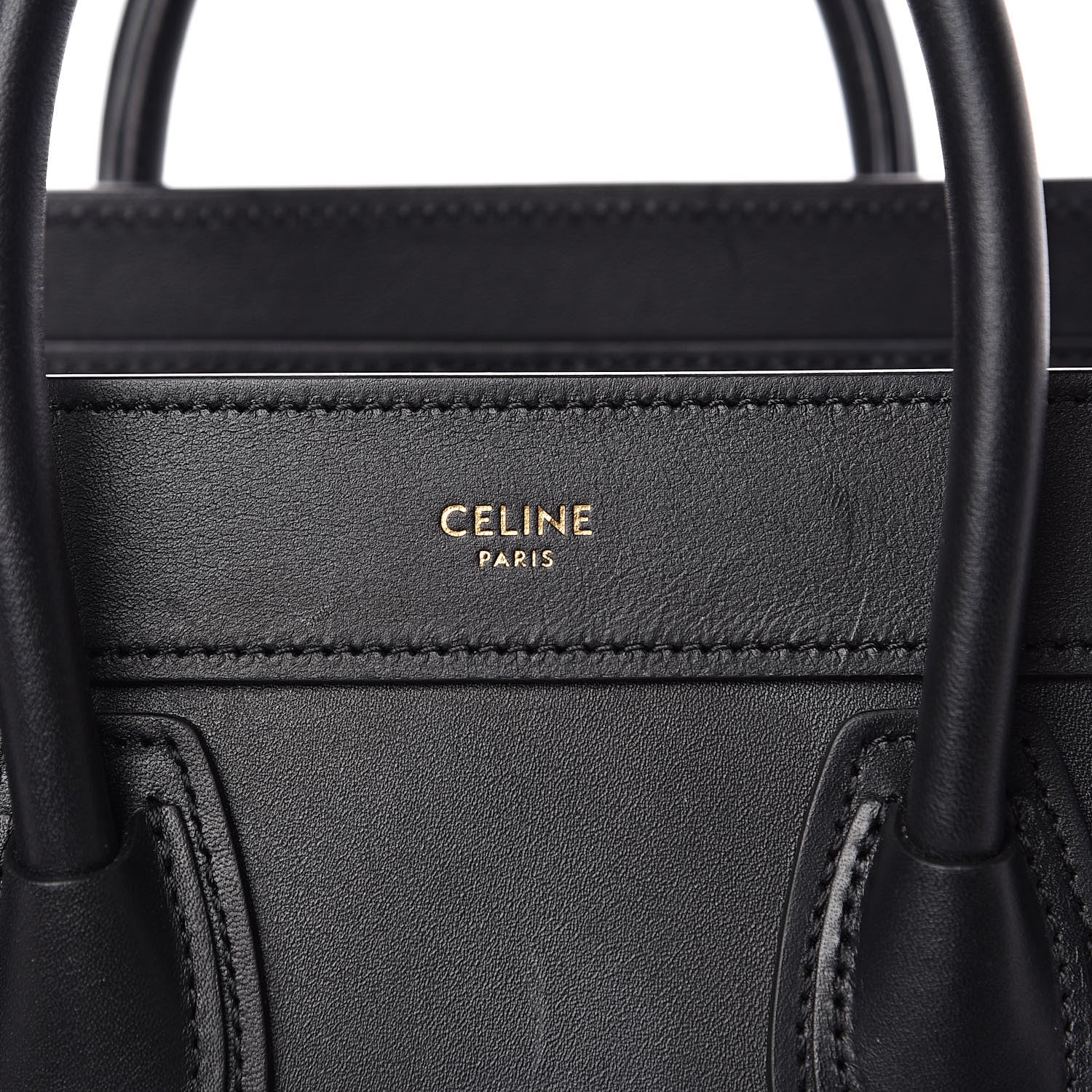 Celine Smooth Calfskin Nano Luggage Black 8 of 12