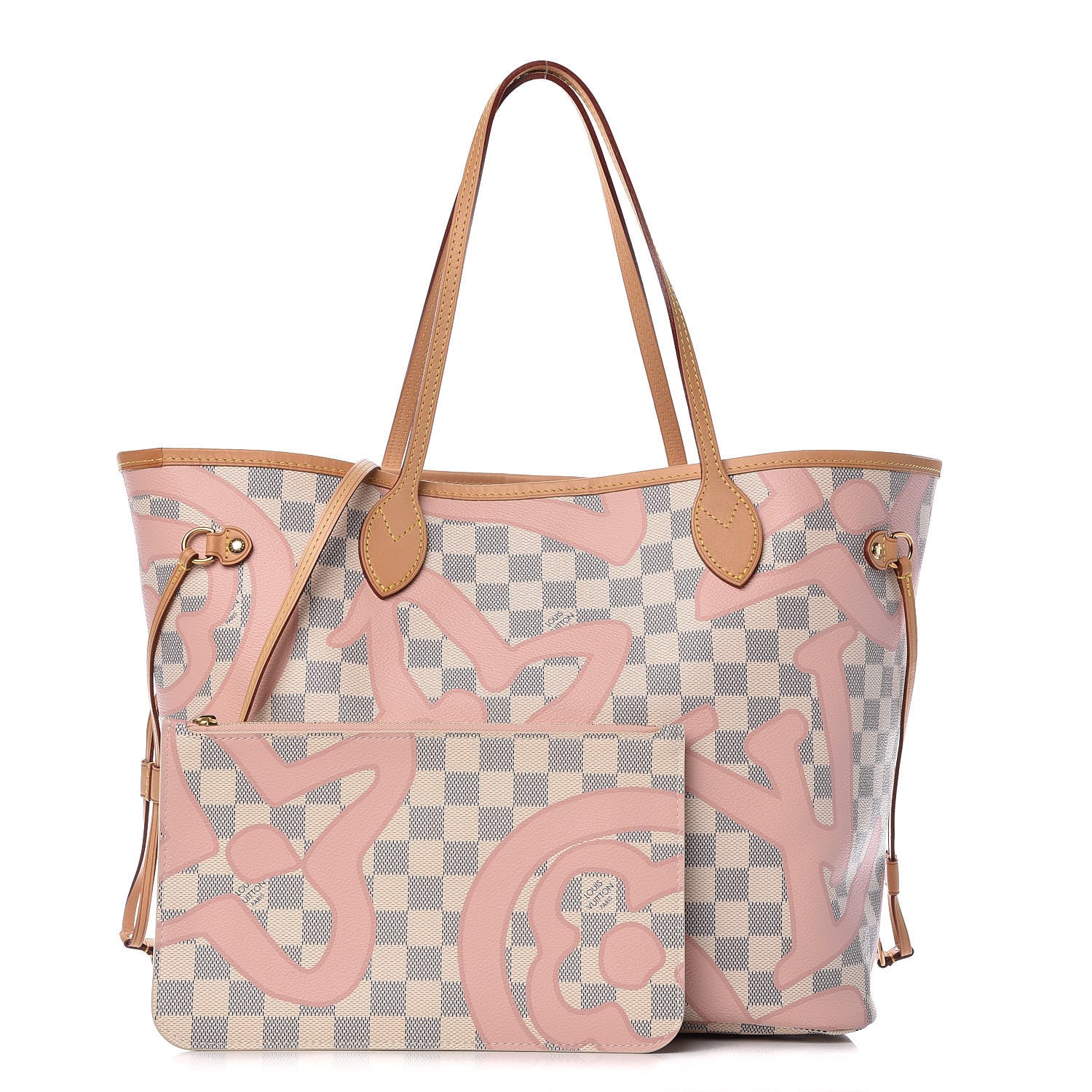 Louis Vuitton Damier Azur Tahitienne Neverfull MM 1 of 11