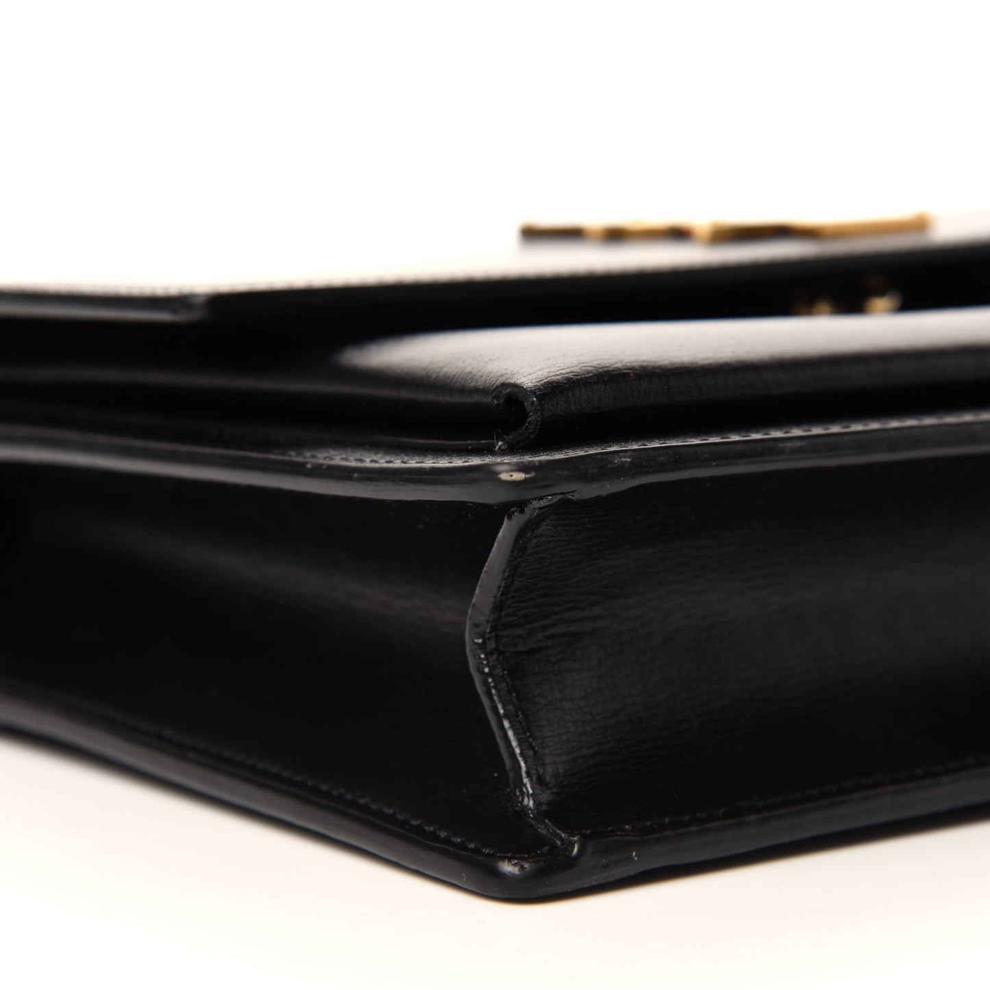 Smooth Calfskin Medium Monogram Sunset Satchel Black