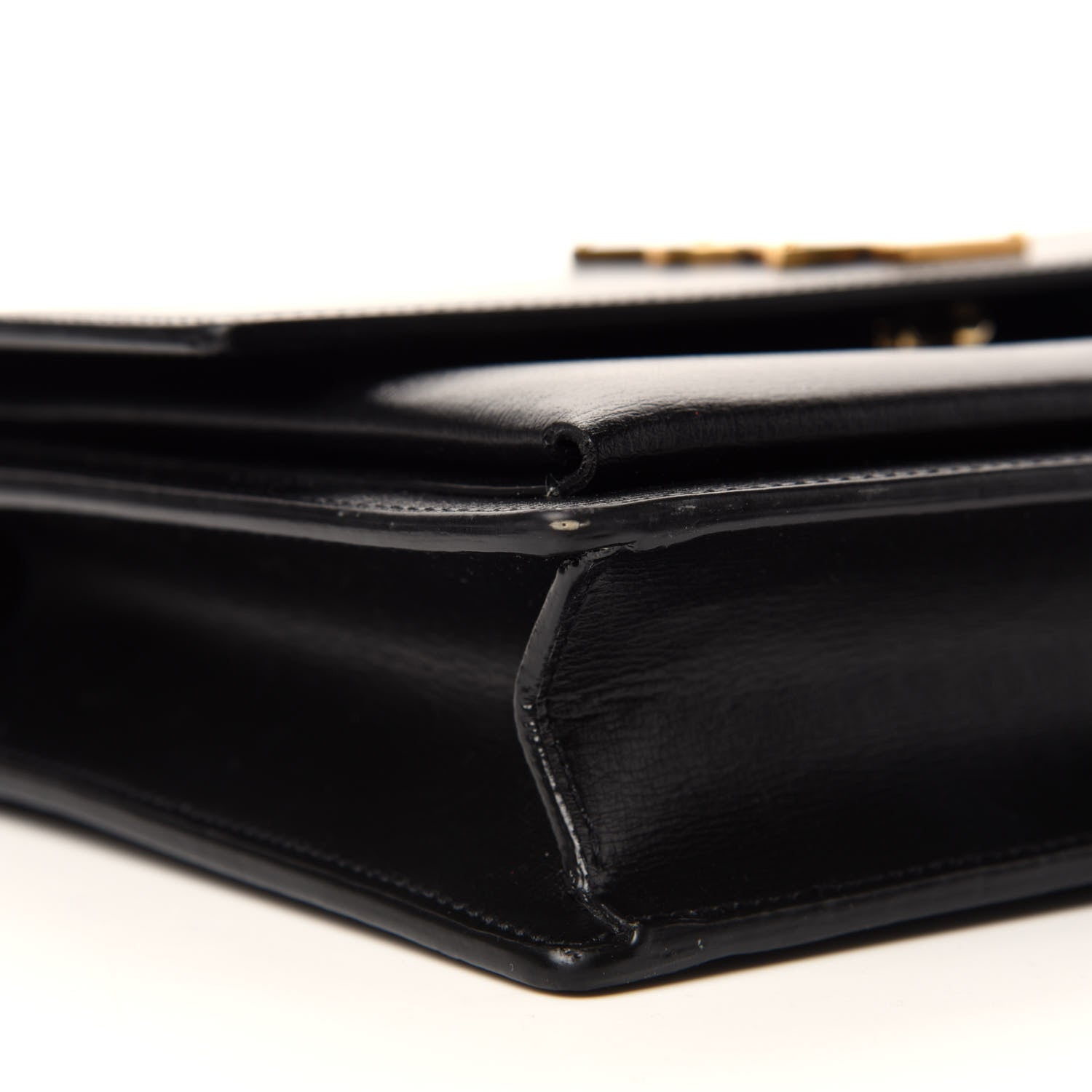 Saint Laurent Smooth Calfskin Medium Monogram Sunset Satchel Black 7 of 12