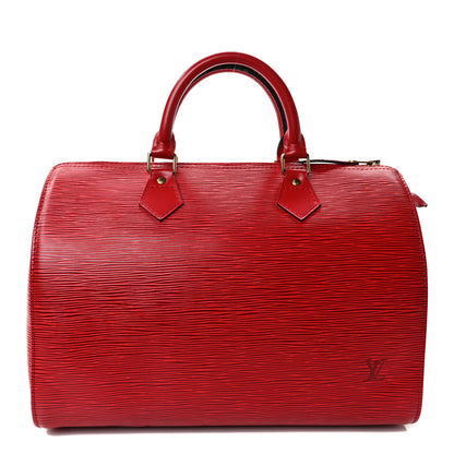 Louis Vuitton Epi Speedy 30 Castillan Red 1 of 10