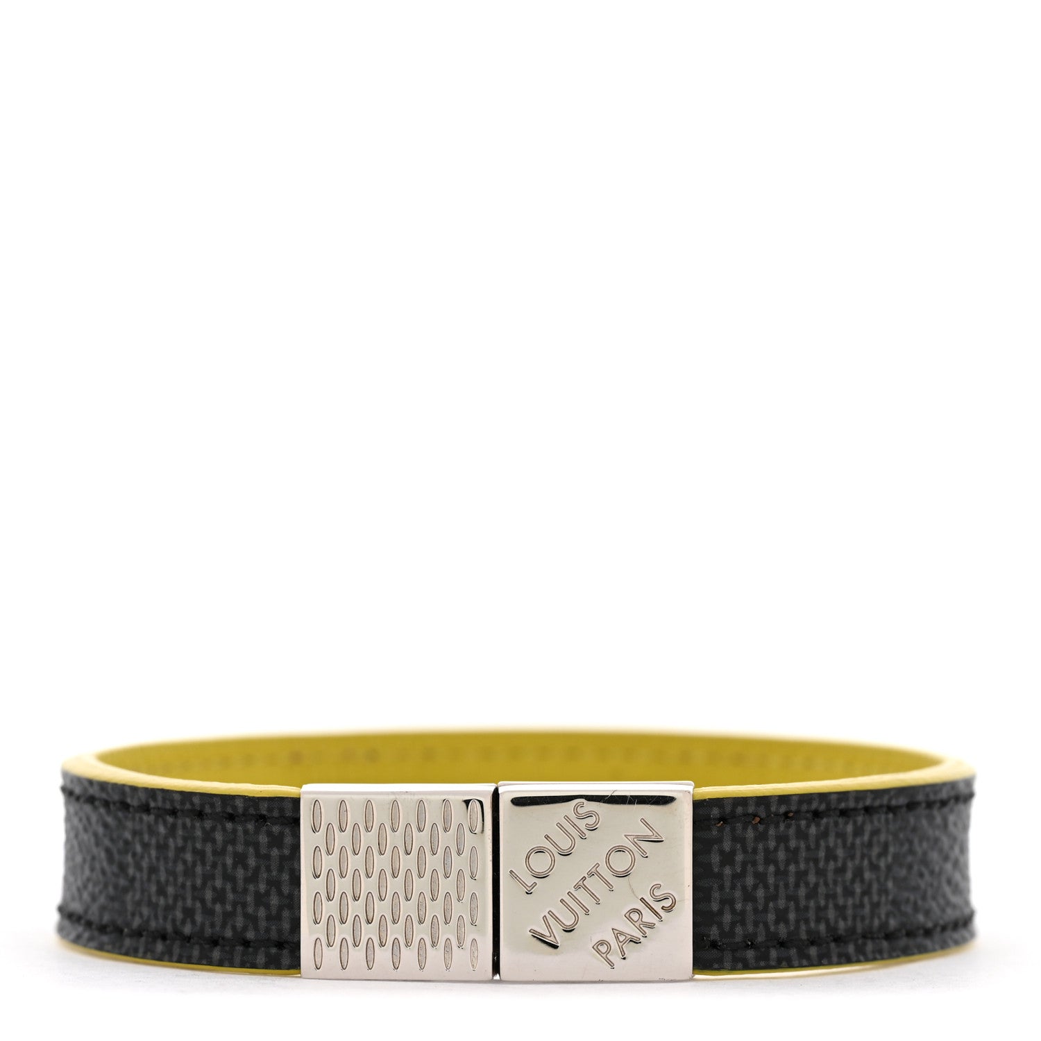 Louis Vuitton Damier Graphite Pull It Bracelet Yellow 1 of 6