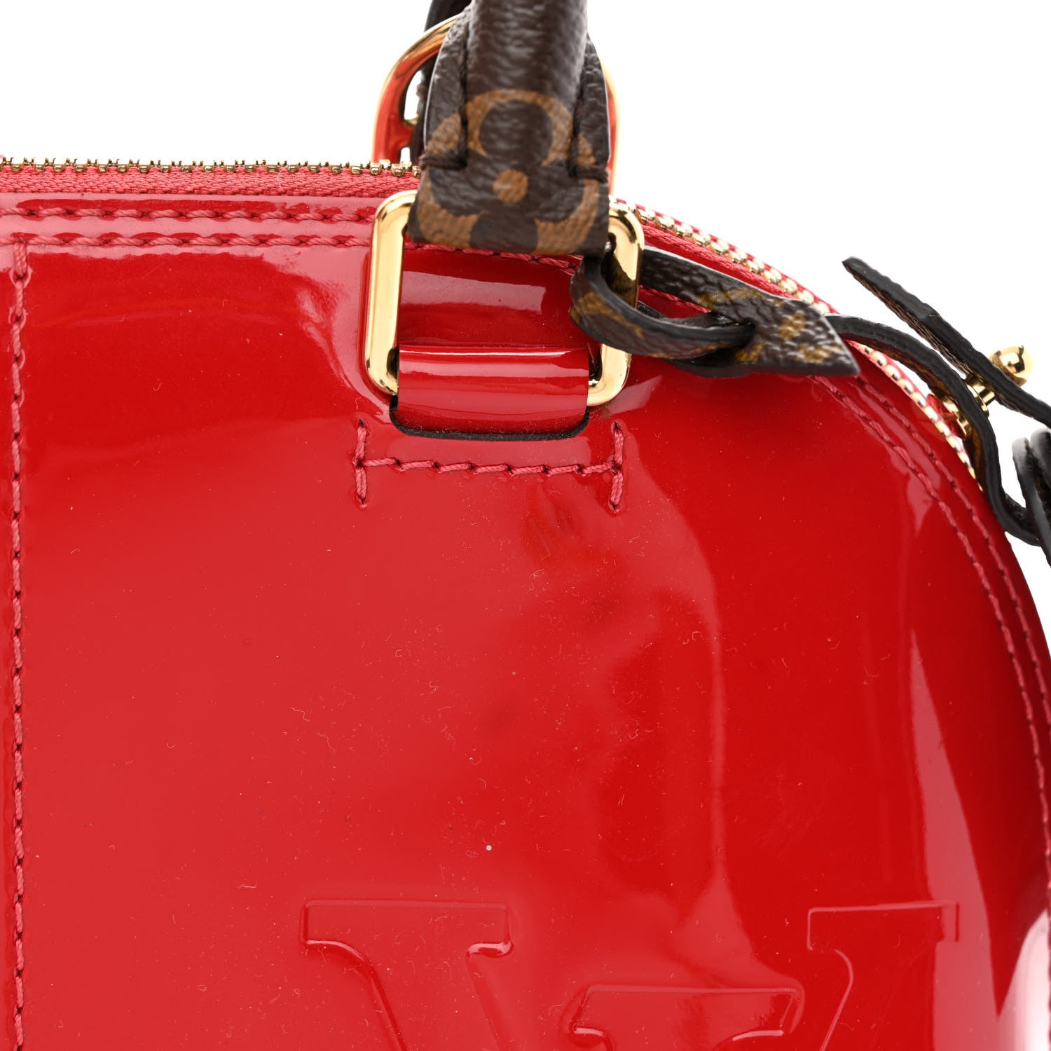 Louis Vuitton Patent Monogram Alma BB Scarlet 12 of 12
