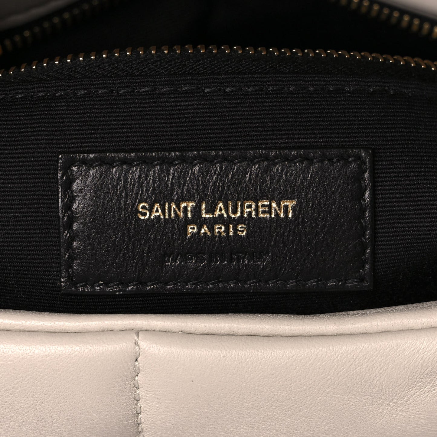Lambskin Quilted Small Loulou Puffer Monogram Chain Satchel Blanc Vintage