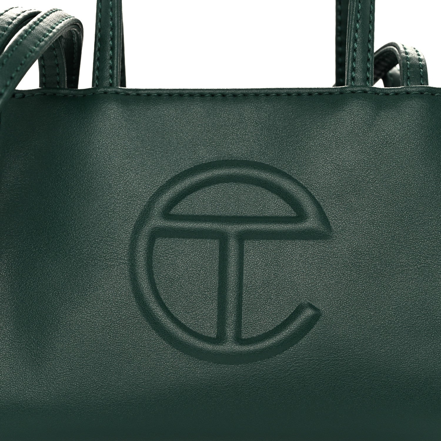 Telfar Vegan Leather Small Shopping Bag Dark Olive 7 of 9