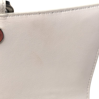 Balenciaga Grained Calfskin Small Hourglass Top Handle Bag White 13 of 15
