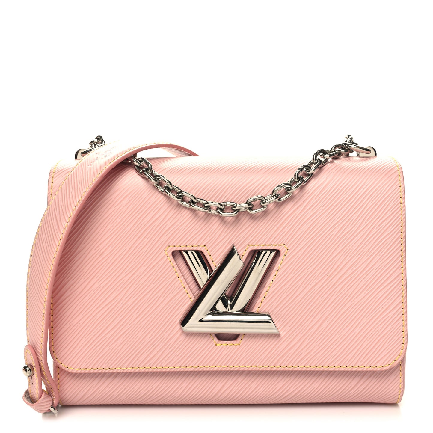 Epi Twist Shoulder Bag MM Rose Ballerine