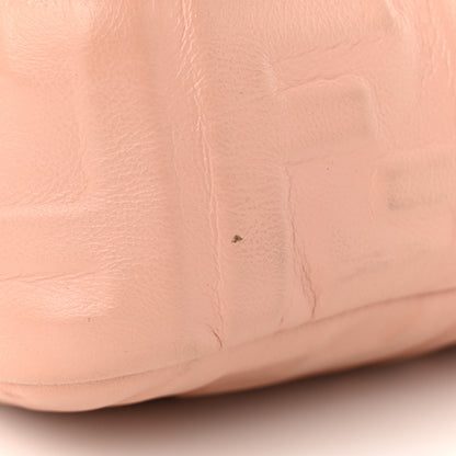 Fendi Nappa FF 1974 Embossed Baguette Rosa Bourbon 11 of 13