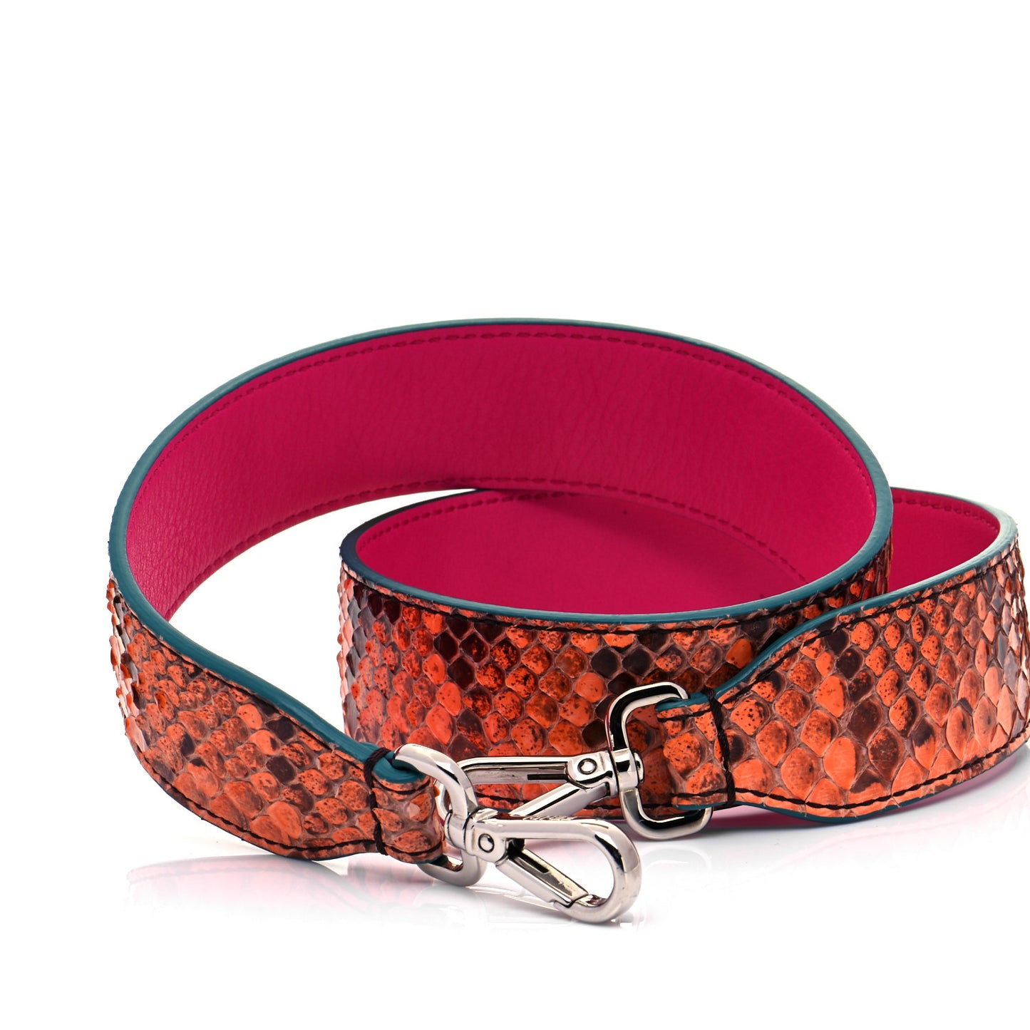 Shiny Python Vitello Dolce Strap You Multicolor