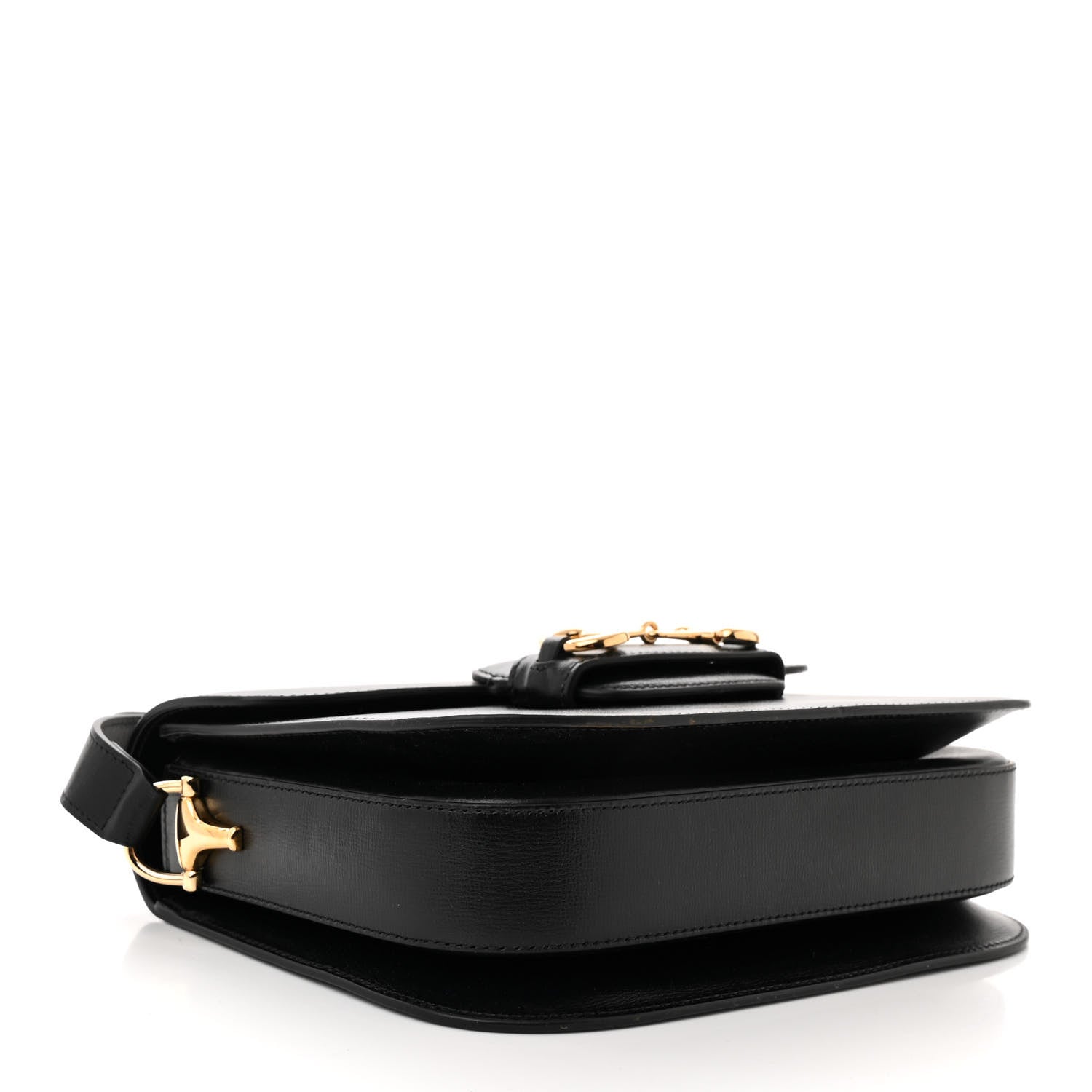Gucci Azalea Calfskin Horsebit 1955 Shoulder Bag Black 4 of 10