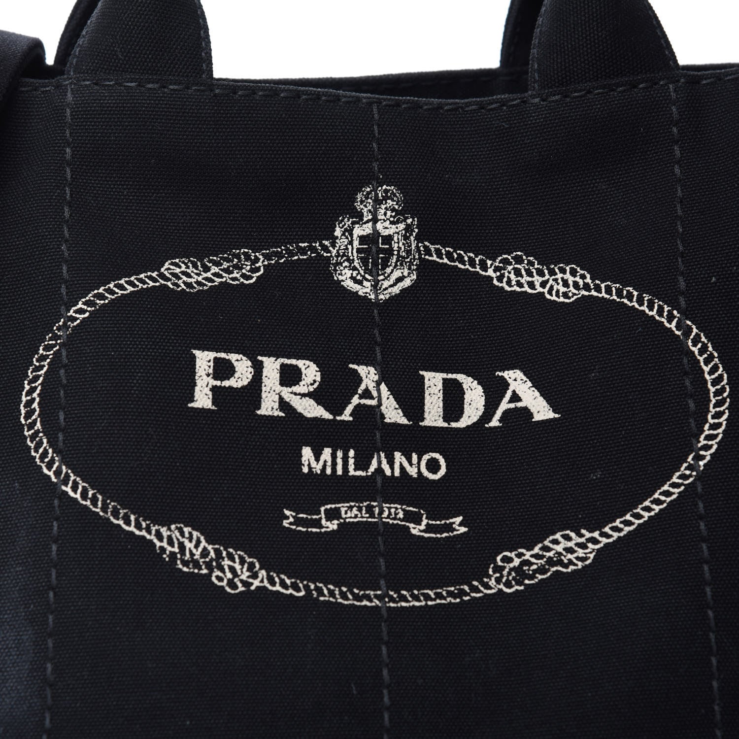 Prada Canapa Logo Tote Black 12 of 12