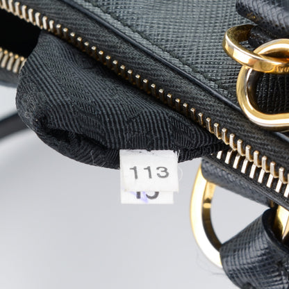 Prada Saffiano Lux Medium Promenade Tote Black 7 of 10