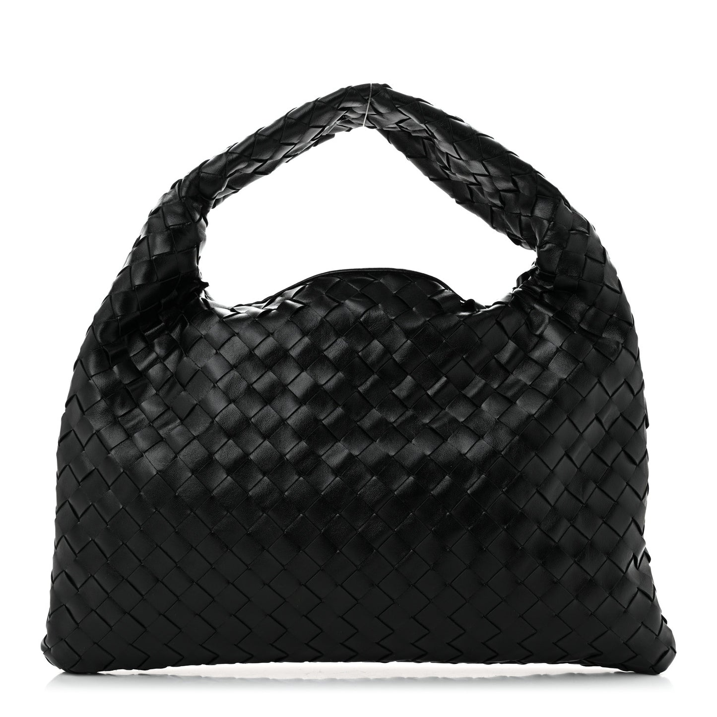 Calfskin Intrecciato Small Hop Black