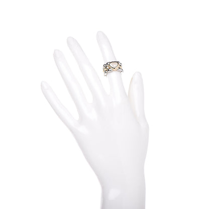 Chopard 18K Yellow Gold Stainless Steel Happy Diamonds Heart Ring 47 4 2 of 4