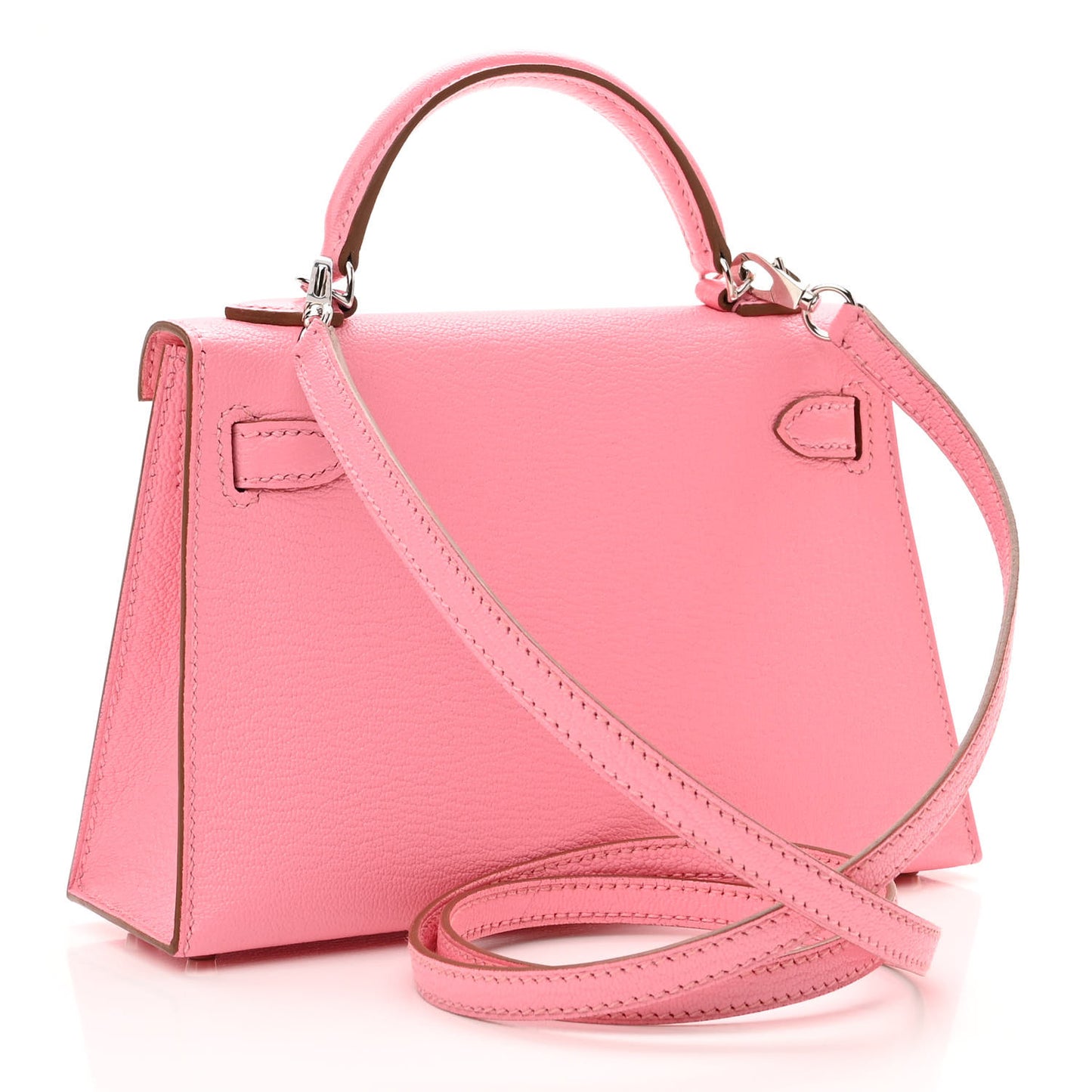 Chevre Mysore Mini Kelly Sellier 20 Rose Confetti
