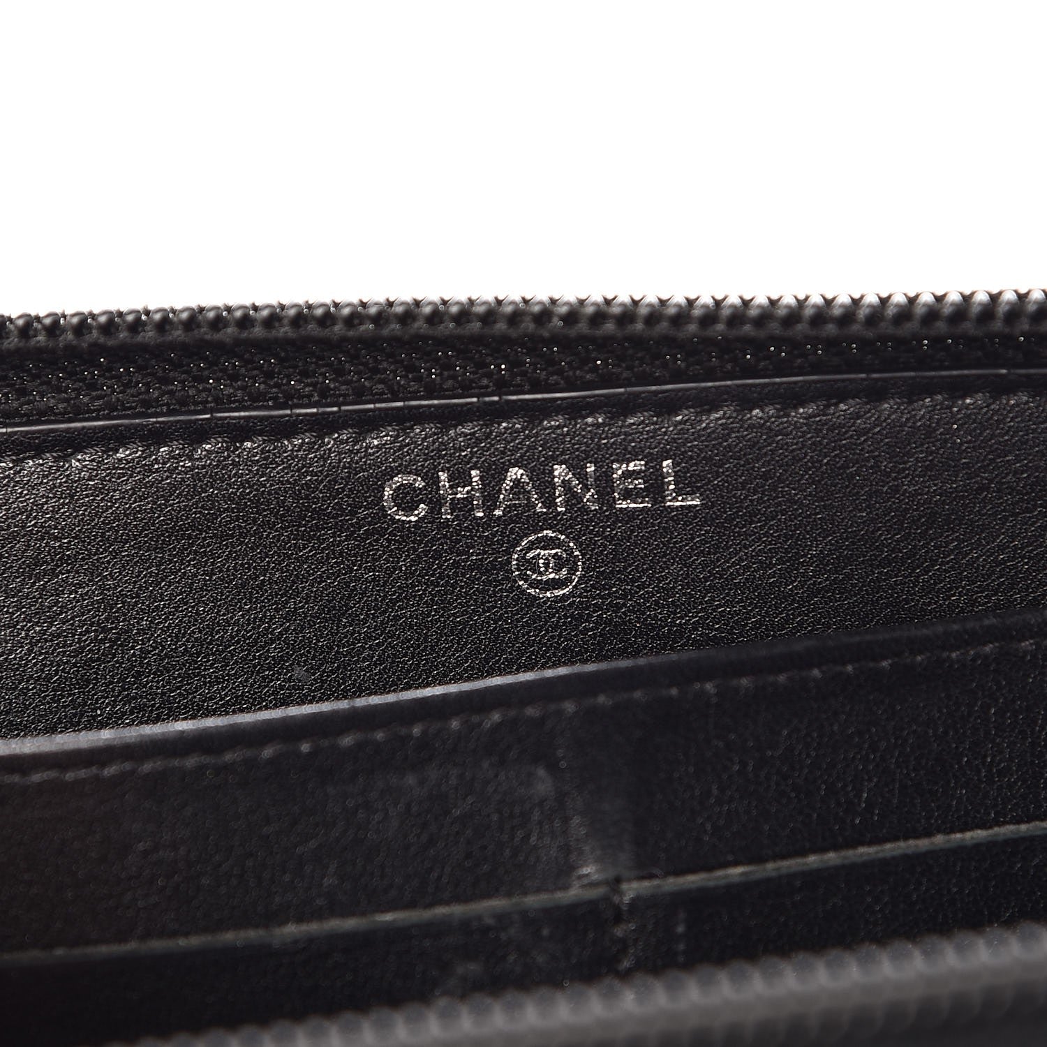 Chanel Caviar CC Timeless Large Zip Around Wallet Black 6 of 12