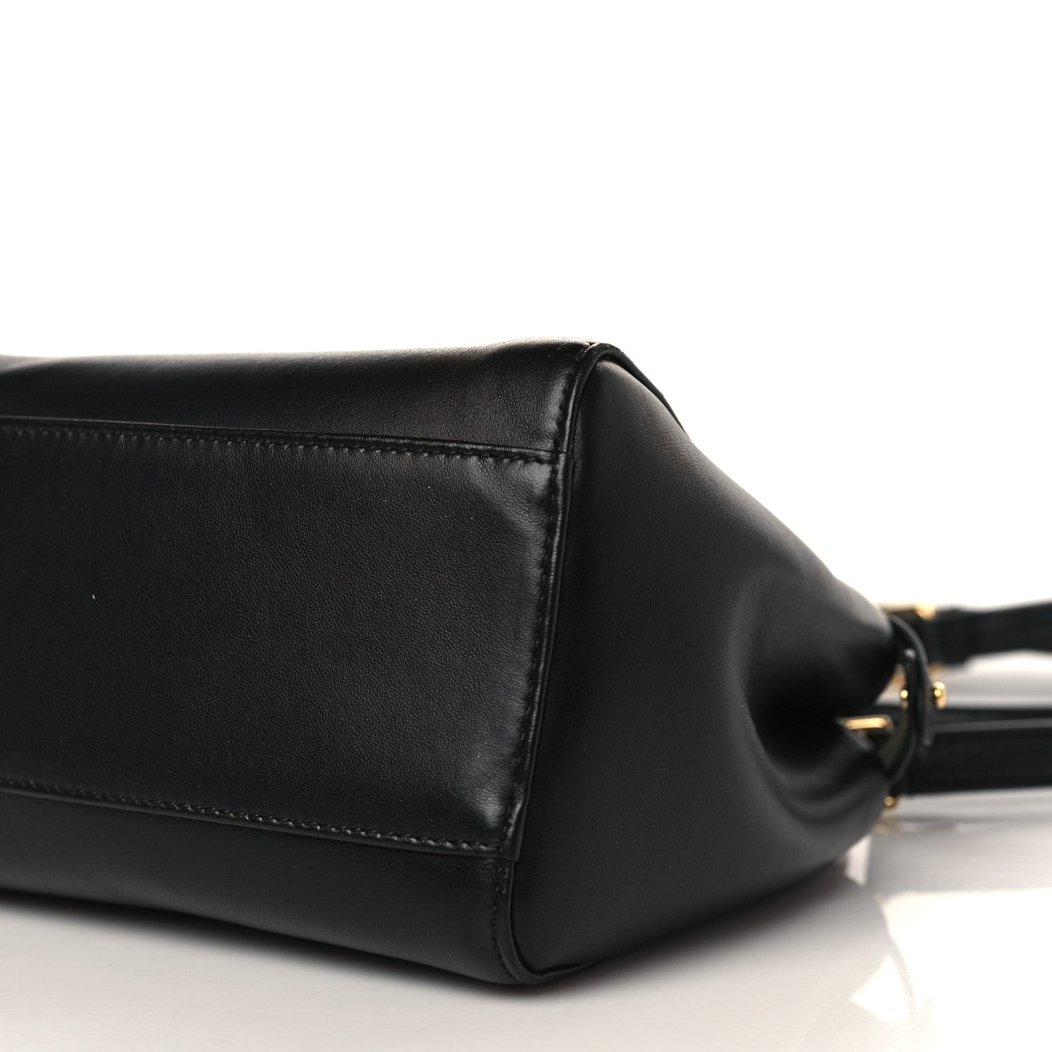 Fendi Nappa Mini Peekaboo Iconic Satchel Black 9 of 9