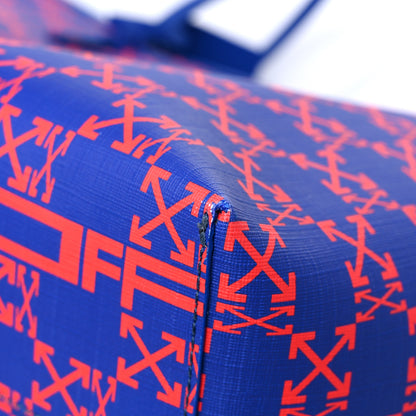 Off-White Coated Canvas Arrow Print Day Off Tote Bag Cobalt Blue 11 of 15