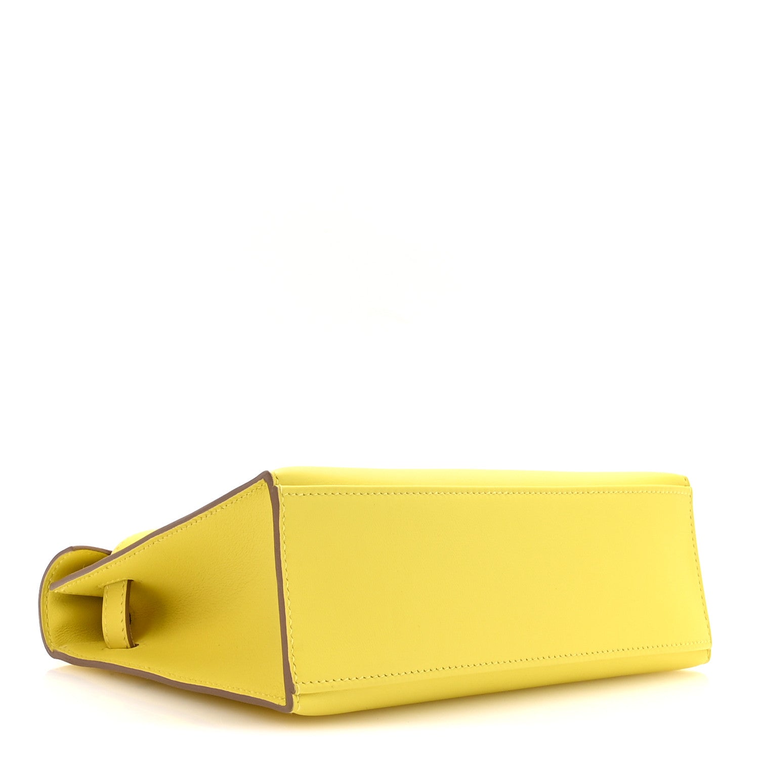 Hermes Swift Kelly Pochette Clutch Lime 4 of 8