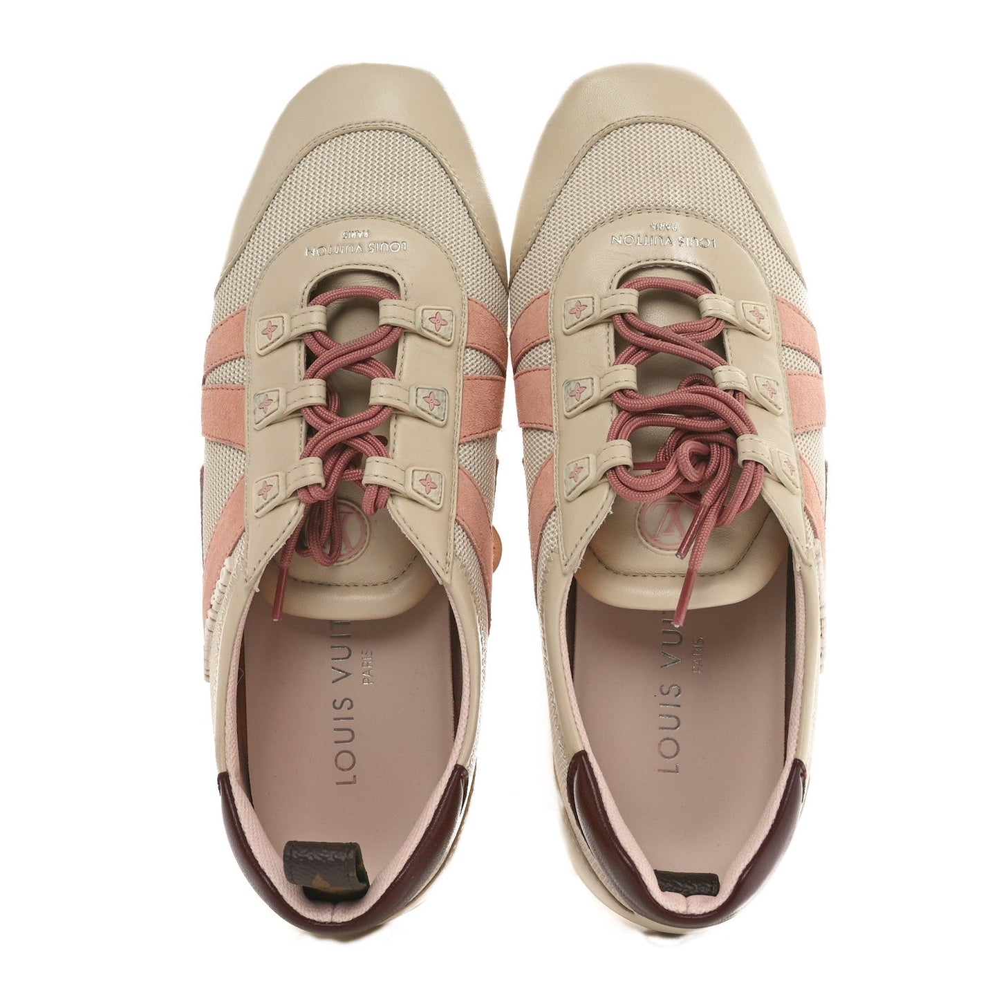 Suede Calfskin LV Sneakerina 39 Pink