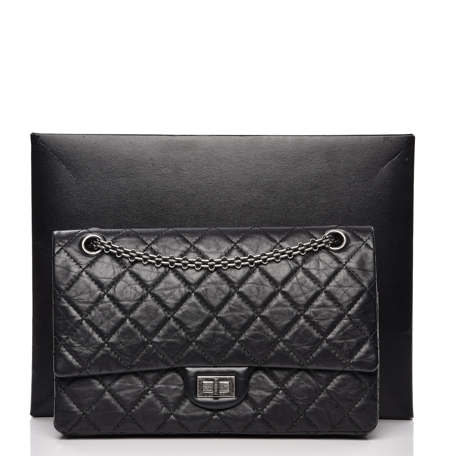 Chanel Aged Calfskin Quilted 2.55 Reissue 226 Flap Black 8 of 9