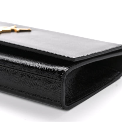 Saint Laurent Grain De Poudre Monogram Cassandre Clutch Black 9 of 9