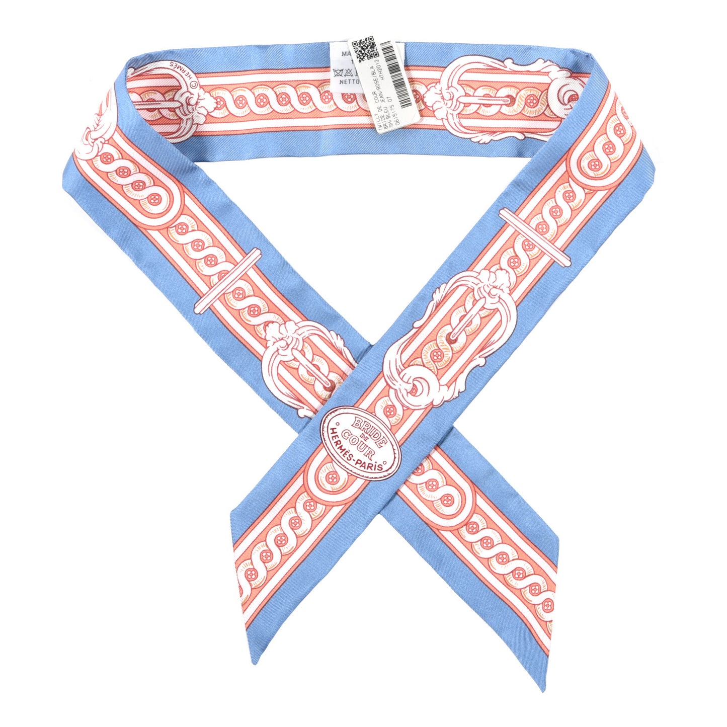 Silk Bride De Cour Twilly Blue Jean Rose White
