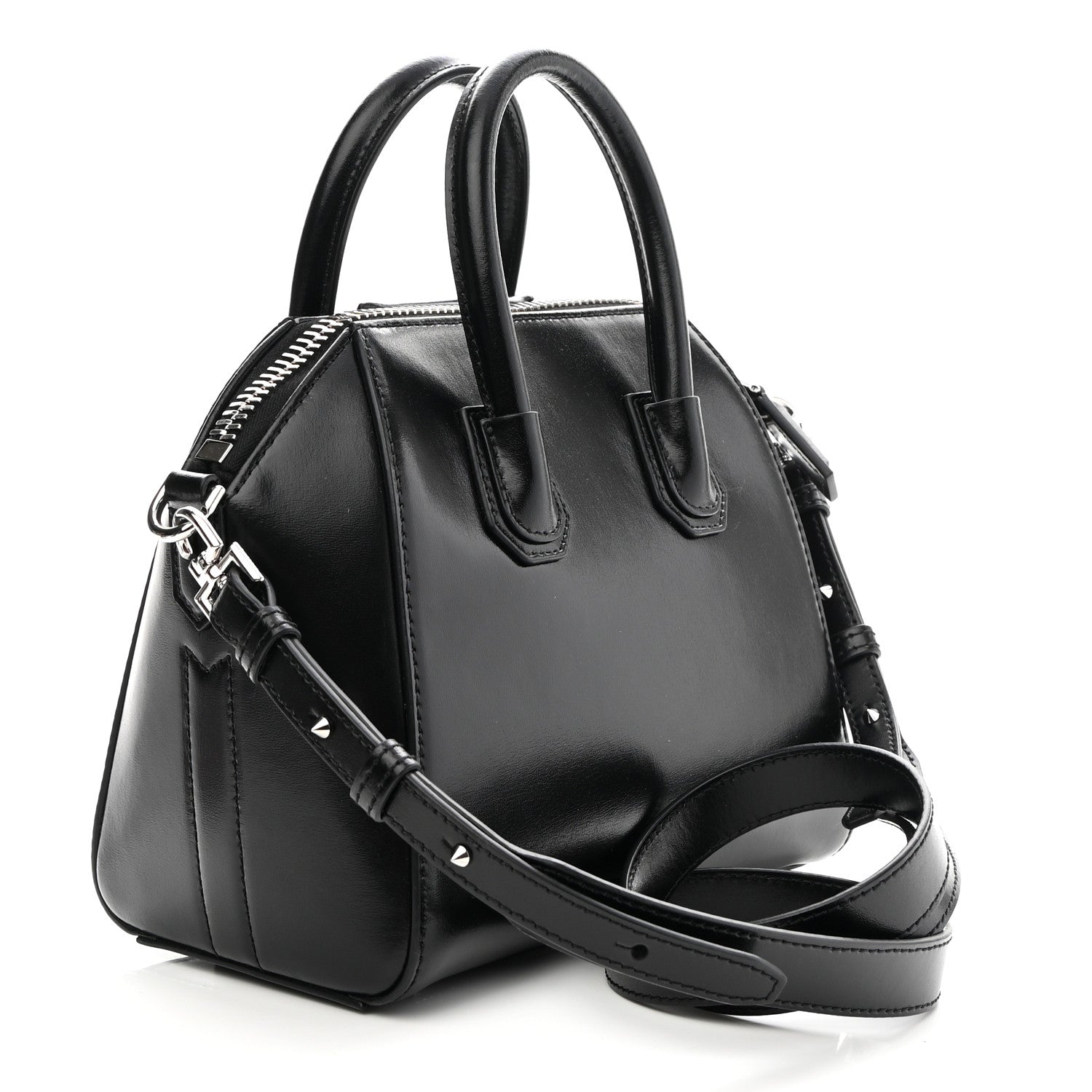 Givenchy Shiny Lord Calfskin Mini Antigona Black 2 of 8