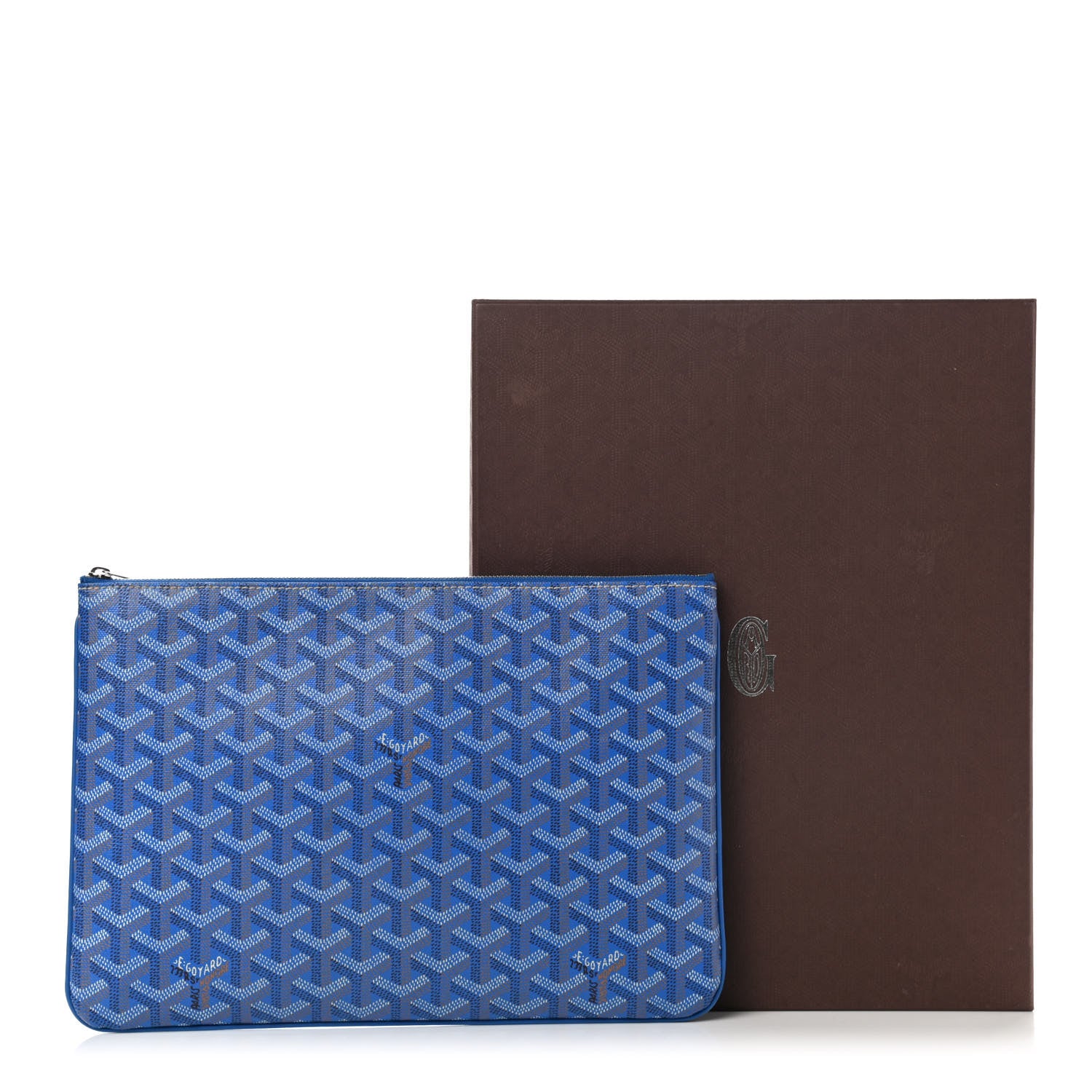 Goyard Goyardine Senat Pochette MM Sky Blue 7 of 7
