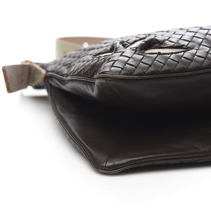 Bottega Veneta Nappa Intrecciato Marquise Flower Crossbody Messenger Bag Ebano 12 of 14