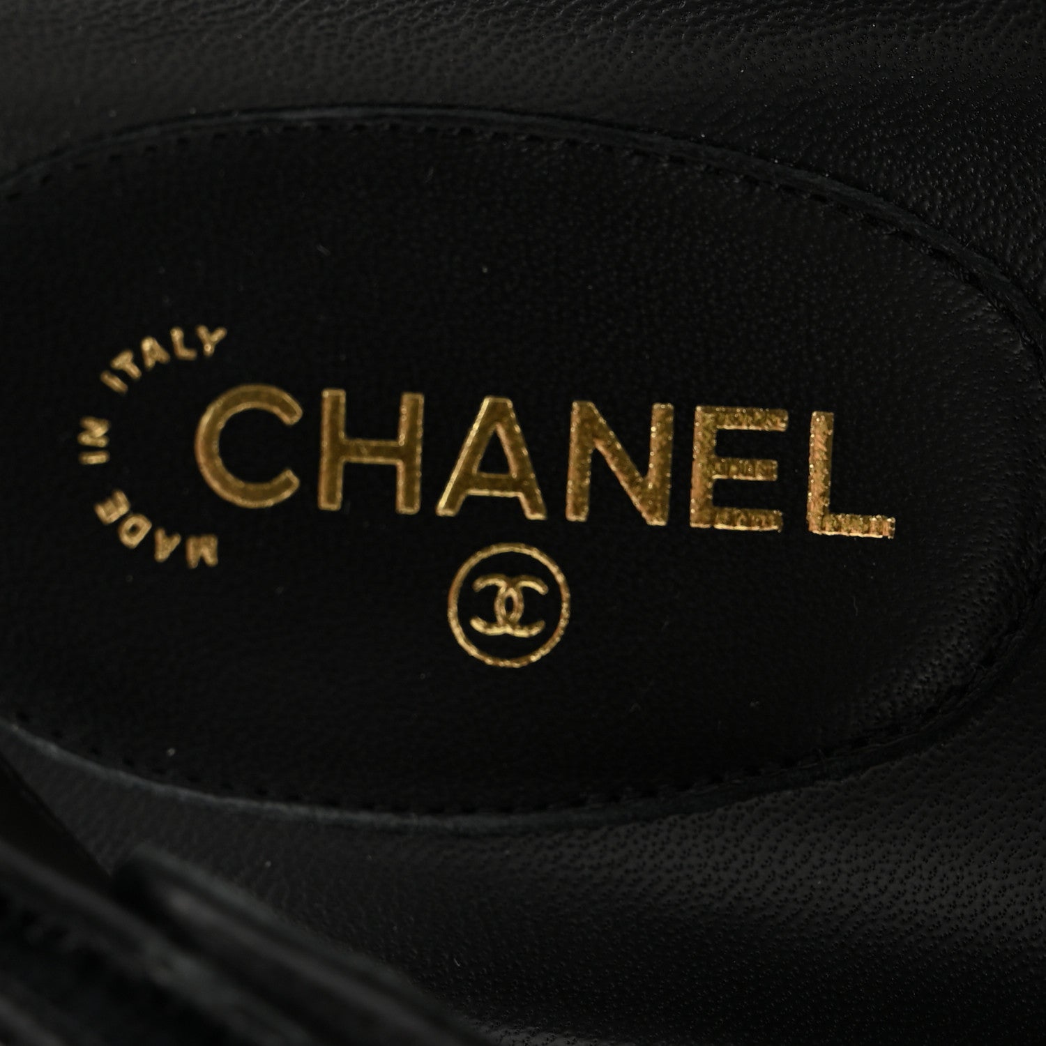 Chanel Grained Calfskin Velcro Dad Sandals 39.5 Black 7 of 18