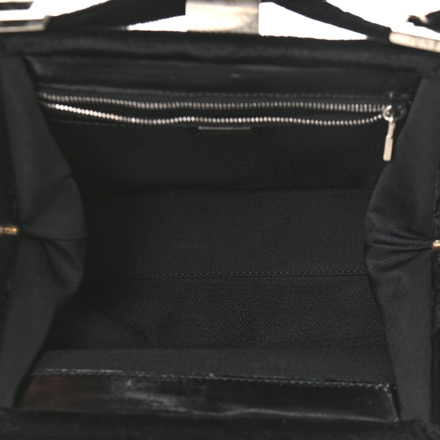 Fendi Velvet Shoulder Bag Black 5 of 8
